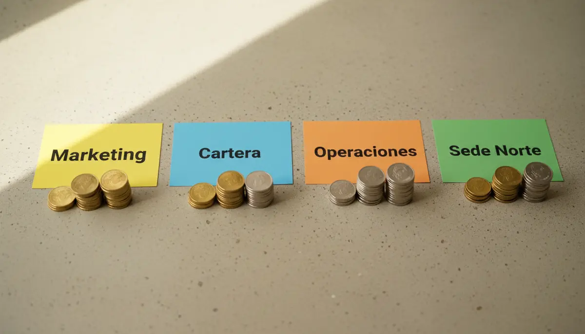 Separar saldo por área ayuda a controlar el uso de los recursos.